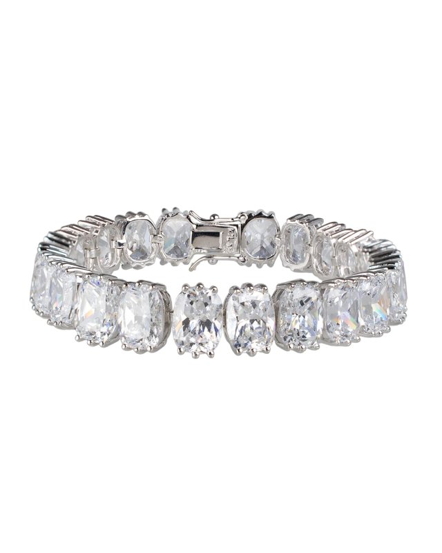 Oval Cubic Zirconia Tennis Bracelet